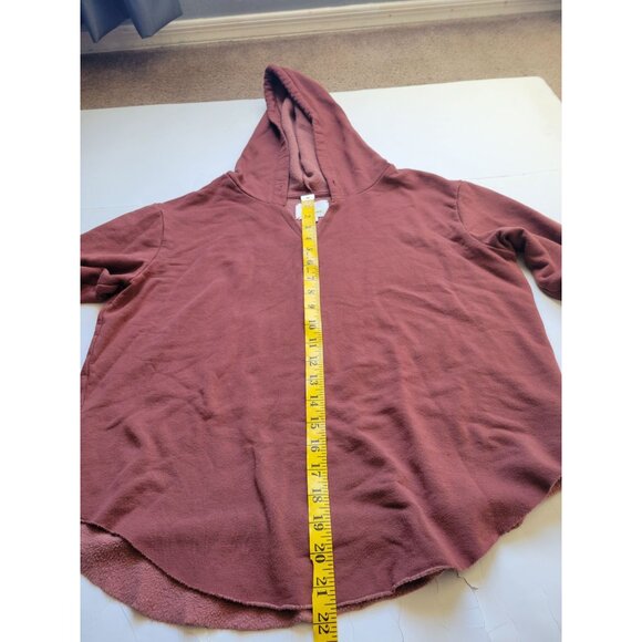Aerie Offline Brown Long Sleeve Hooded Sweatshirt Size M Active Wear Athletisure - Picture 8 of 10